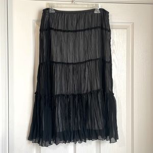 L White House Black Market Midi length skirt
